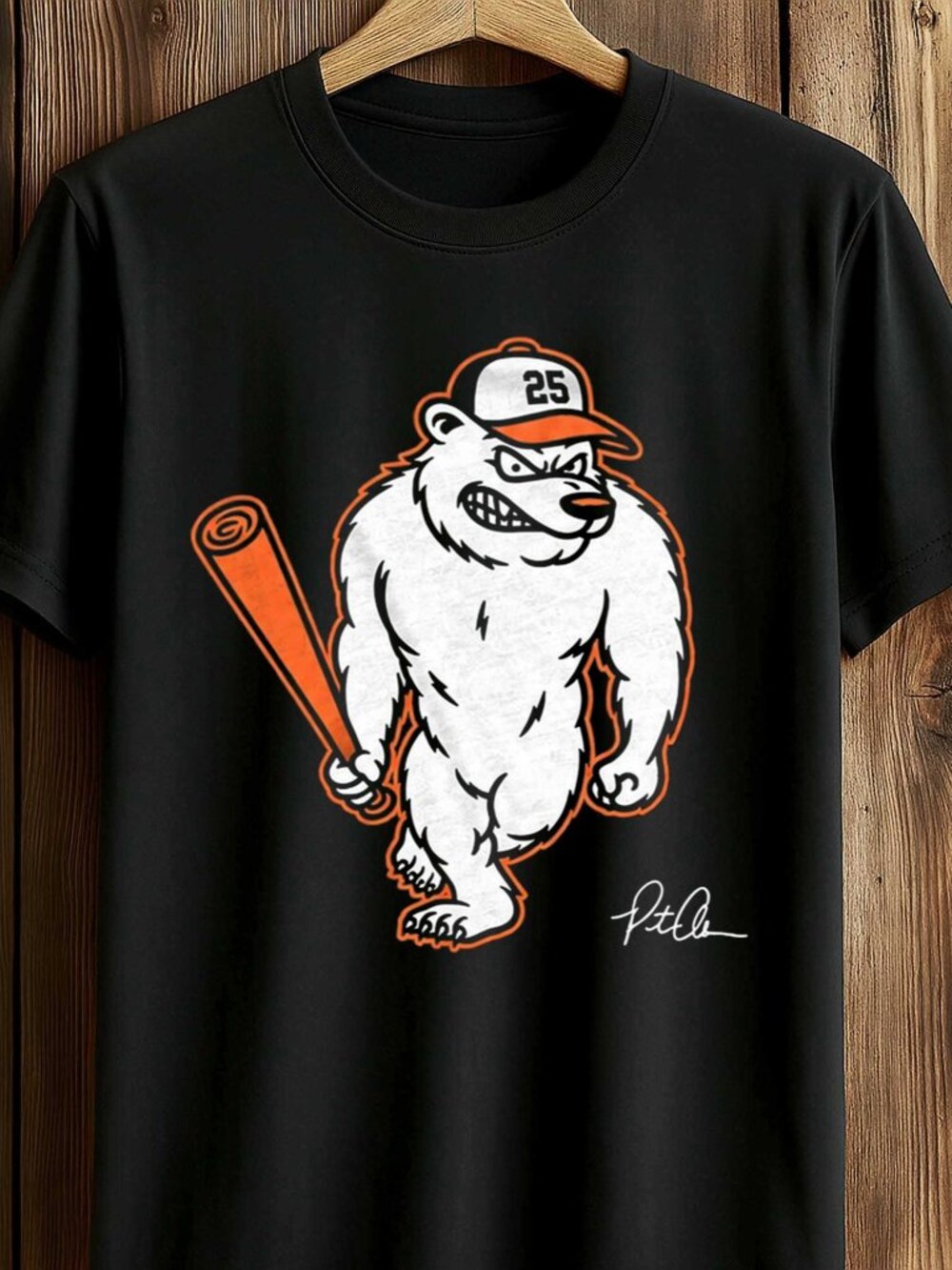Polar Bear Pete Baltimore Baseball Pete Alonso T Shirt - Picture 1 of 5